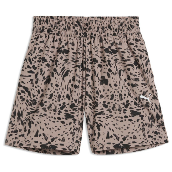 Puma Γυναικείο σορτς Essentials Graphics Animal High-Rise Printed 4'' Shorts